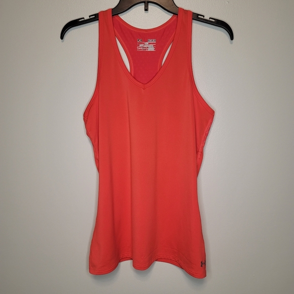 Under Armour V-neck Tech Tank Heat Gear Fitted Medium - Picture 2 of 11